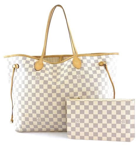 louis vuitton grey and white bag